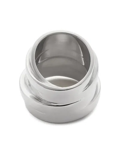 Mm6 Maison Margiela Numeric Ring In Metallic