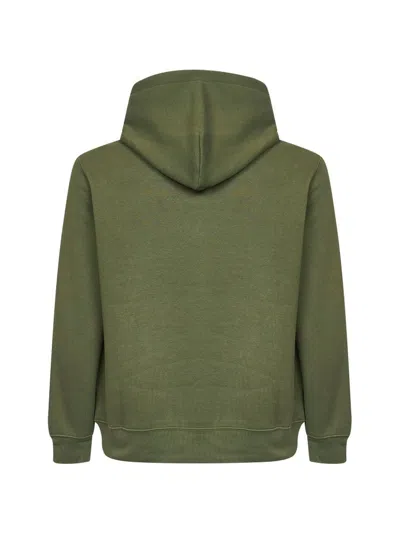 Polo Ralph Lauren Army Green Cotton Blend Sweatshirt In Green