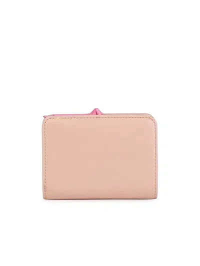 Marc Jacobs Beige Leather Mini Utility Snapshot Wallet