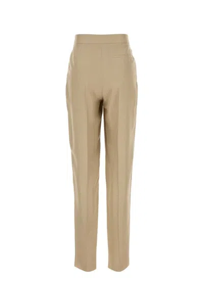 Giorgio Armani Silk Trousers With High Waist And Pockets