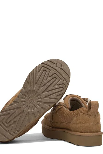 Ugg Biscuit Suede And Mesh Lowmel Sneakers In Brown