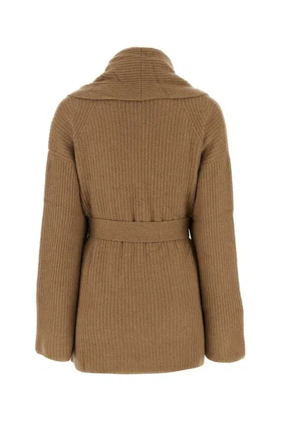 Le Kasha Cardigan In Cashmere Biscotto Donna In Brown