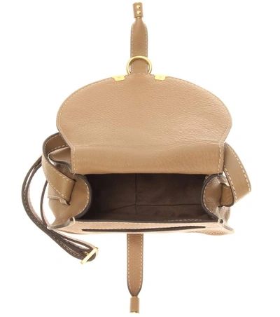 Shop Chloé Marcie Small Leather Shoulder Bag In Eut
