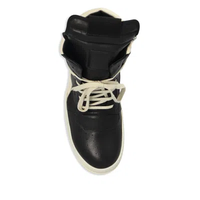 Rick Owens Geobasket Leather High-top Sneakers