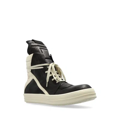 Rick Owens Geobasket Leather High-top Sneakers