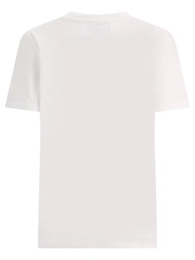 Golden Goose Black Cotton T-shirt In White
