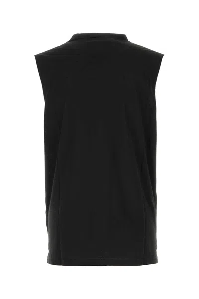 Dsquared2 Sleeveless Crew Neck Tank Top With Graphic Print In Black