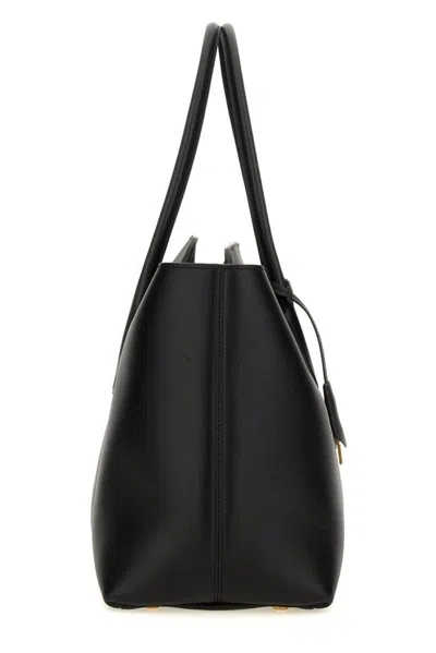 Tom Ford Leather Shopping Bag With Top Handles And Gold-tone Hardware