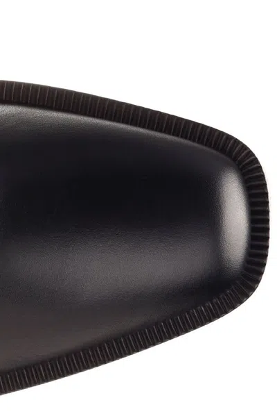 Fendi Black Leather Ankle Boots