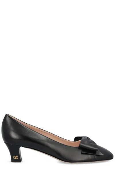 Valentino Bowow 45 Laminated Leather Pumps