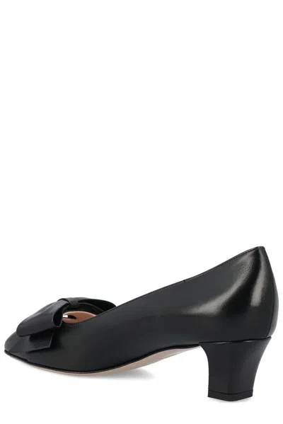 Valentino Bowow 45 Laminated Leather Pumps