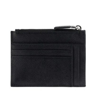 Prada Black Leather Card Holder