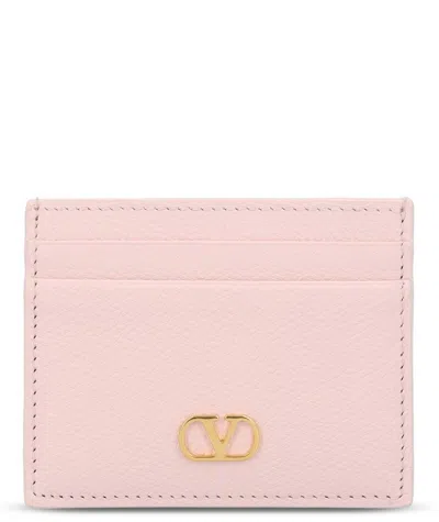 Valentino Black Leather Card Holder