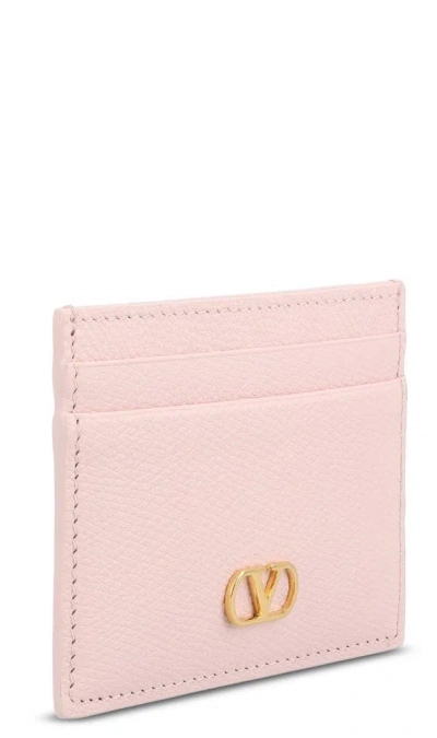 Valentino Black Leather Card Holder