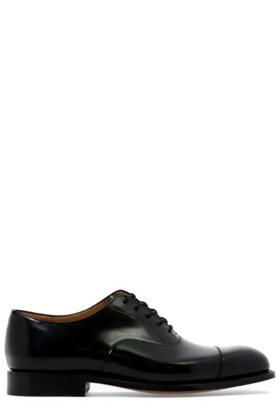 Church's Polished Leather Lace-up Shoes In Black