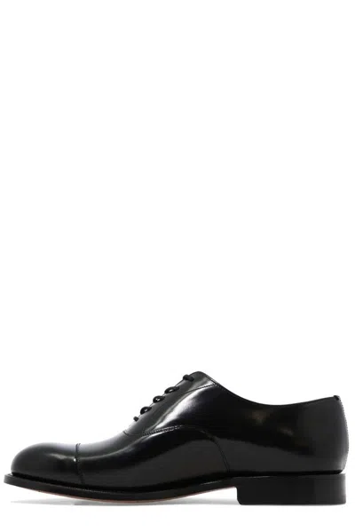Church's Polished Leather Lace-up Shoes In Black