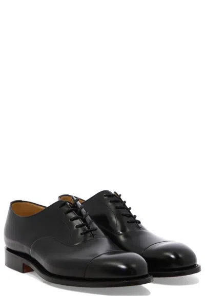 Church's Polished Leather Lace-up Shoes In Black