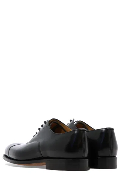 Church's Polished Leather Lace-up Shoes In Black
