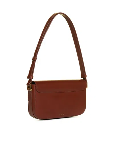 Apc Black Leather Grace Shoulder Bag