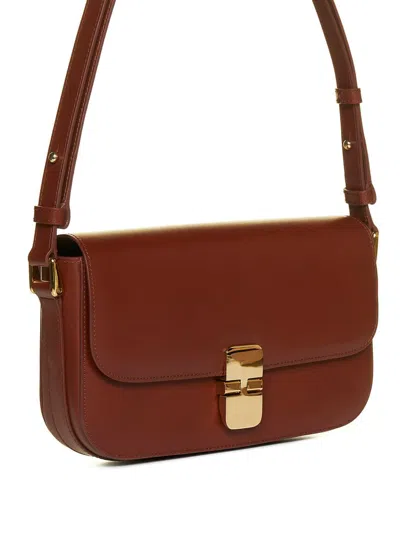 Apc Black Leather Grace Shoulder Bag