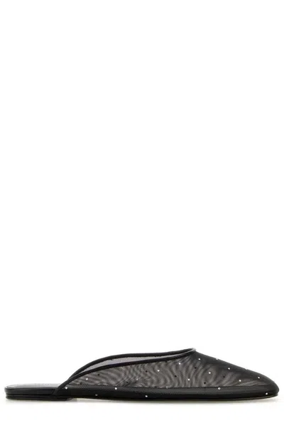 Magda Butrym Black Mesh Mule In Black