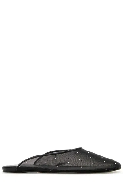 Magda Butrym Black Mesh Mule In Black