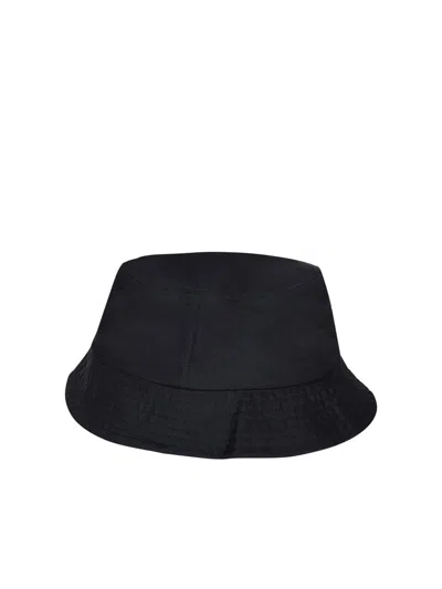 Jw Anderson J. W.anderson Solid Color Bucket Hat With Embroidered Logo In Black