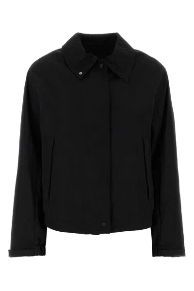 Herno Laminar Classic Long Sleeved Jacket In Black