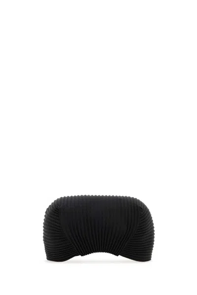 Issey Miyake Ribbed Texture Curved Brim Baseball Cap