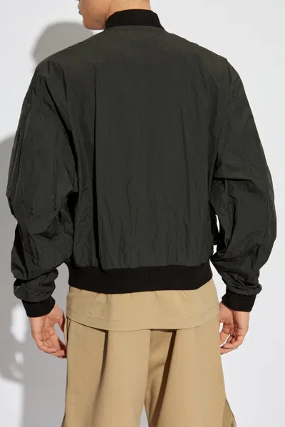 Dsquared2 Black Polyester Blend Bomber Jacket In Black
