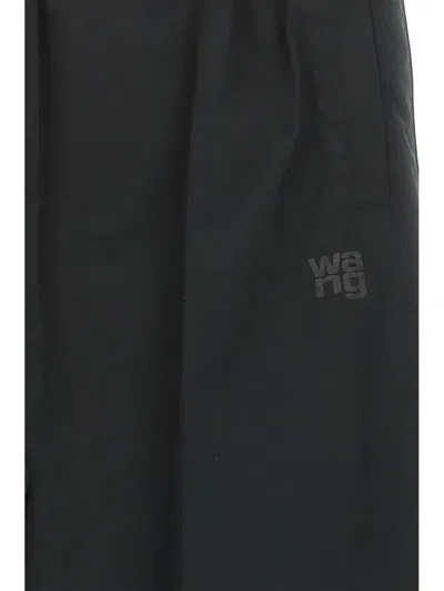 Alexander Wang T Black Polyester Blend Joggers In Black