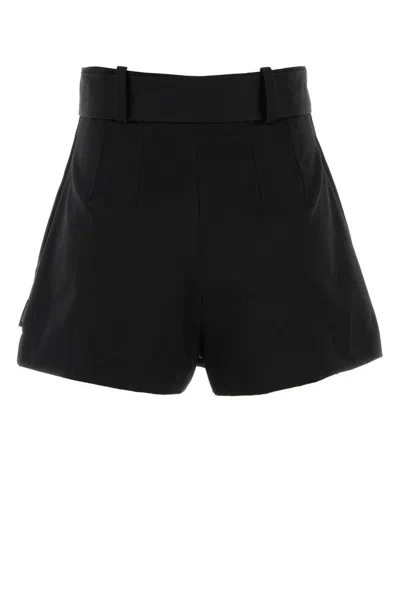Moncler Black Polyester Blend Shorts