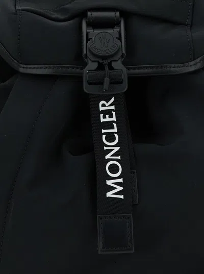 Moncler Black Polyester Trick Backpack