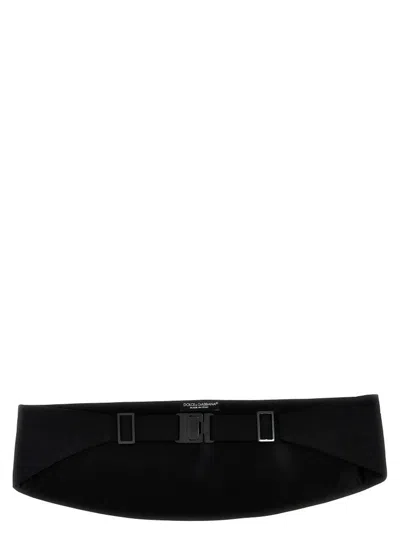 Dolce & Gabbana Black Satin Smoking Band