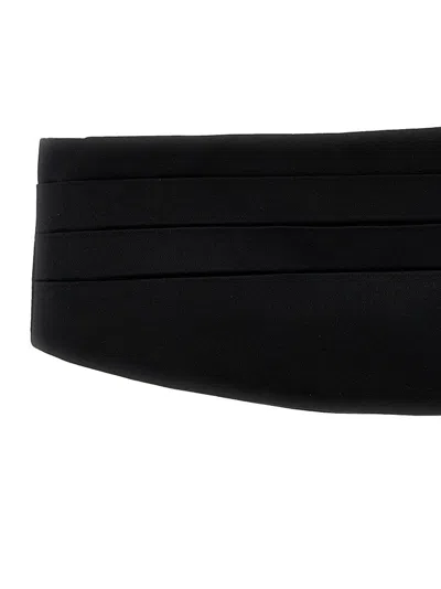 Dolce & Gabbana Black Satin Smoking Band