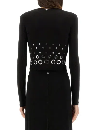 Rabanne Crop Top With Eyelets