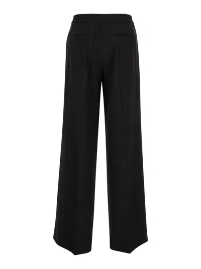 Pt Torino Belt Loop Belt Casual Pants In Black