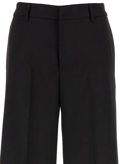 Pt Torino Belt Loop Belt Casual Pants In Black