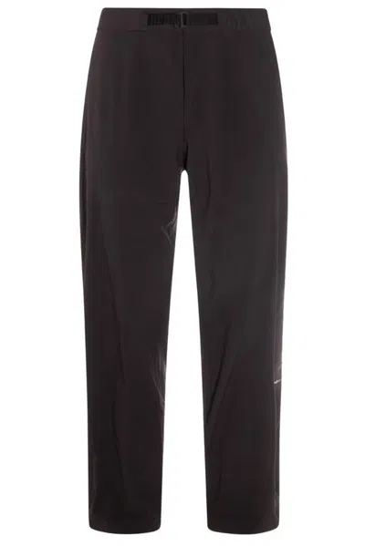 Herno Straight-leg Trousers In Black