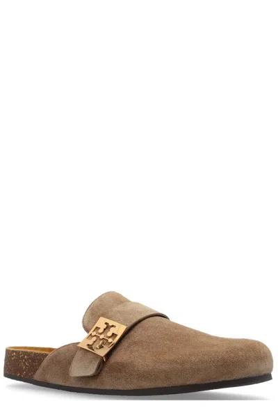Tory Burch Black Suede Mellow Slippers