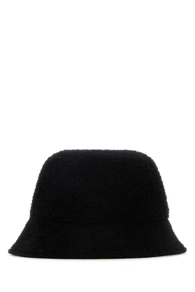 Helen Kaminski Black Teddy Fabric Mackenzie Bucket Hat
