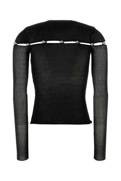 Isabel Marant Black Viscose Blend Elisie Sweater In Black