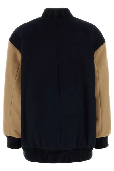 Weekend Max Mara Women's Wool Adorni Bomber Jacket In Black