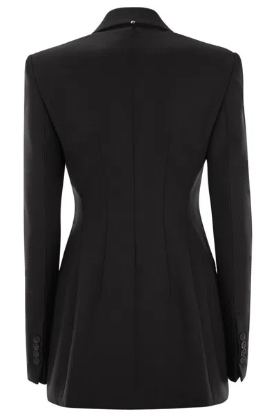 Sportmax Max Mara  Stretch Wool Fitted Blazer