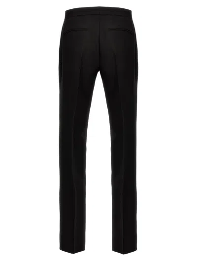 Versace Pantalone In Misto Lana Nera Uomo