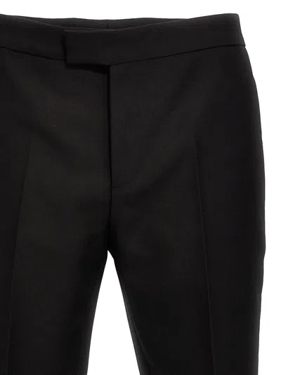 Versace Pantalone In Misto Lana Nera Uomo