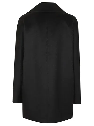 Mm Studio Black Wool Kent Coat