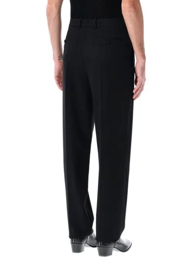 Saint Laurent Tuxedo High Rise Pants In Black