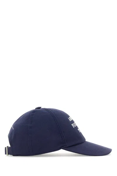 Stella Mccartney Cotton Baseball Cap With Curved Brim And Embroidered Text