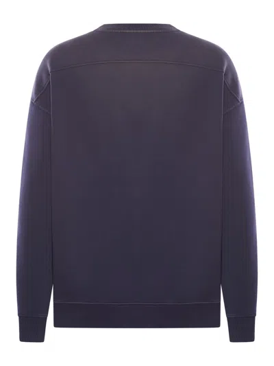 Jw Anderson Blue Cotton Oversize Sweatshirt In Blue